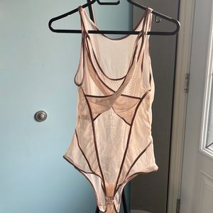 Marie Mur Pink Bodysuit, Size L, Excellent Condition